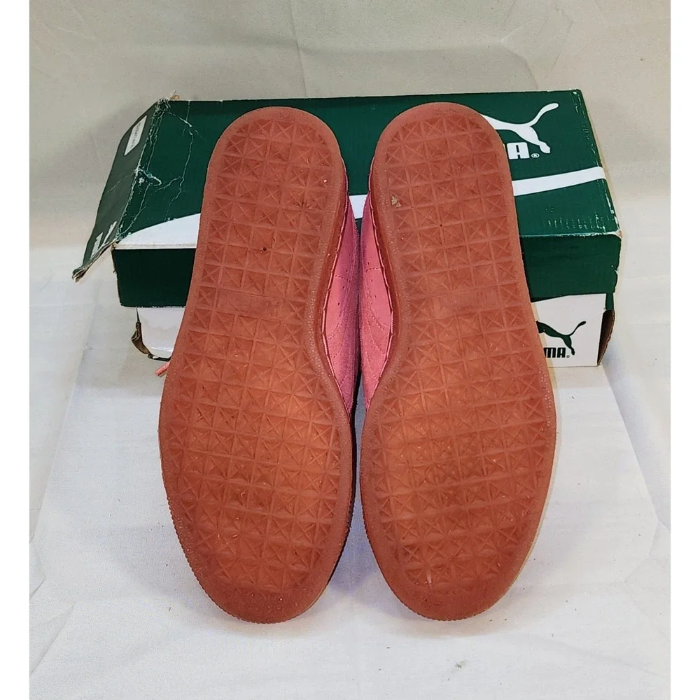 Puma Pink Suede Sneakers Size 6.5 C  Shoe Sunkissed Coral With Box‎